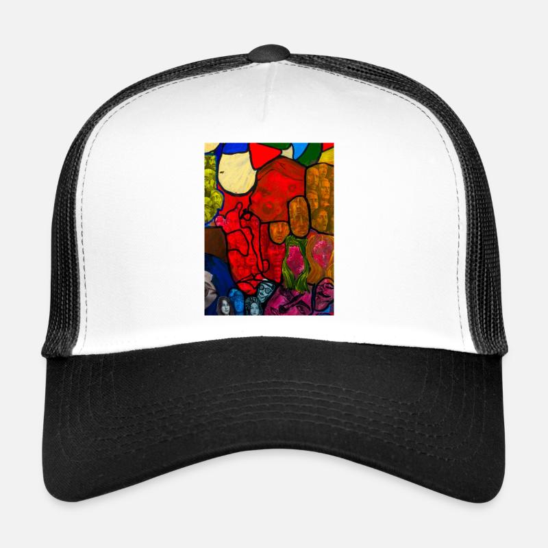 Artful design - Trucker Cap - white/black