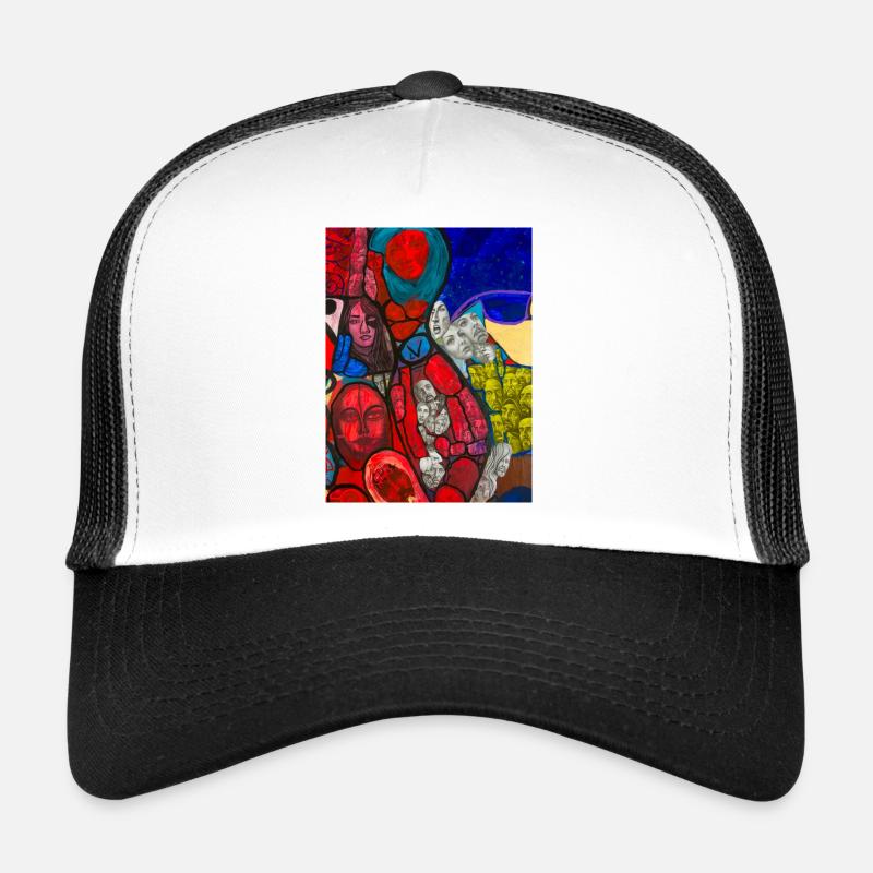 Artful design - Trucker Cap - white/black