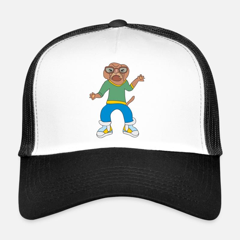 cooler Hund - Trucker Cap - Weiß/Schwarz