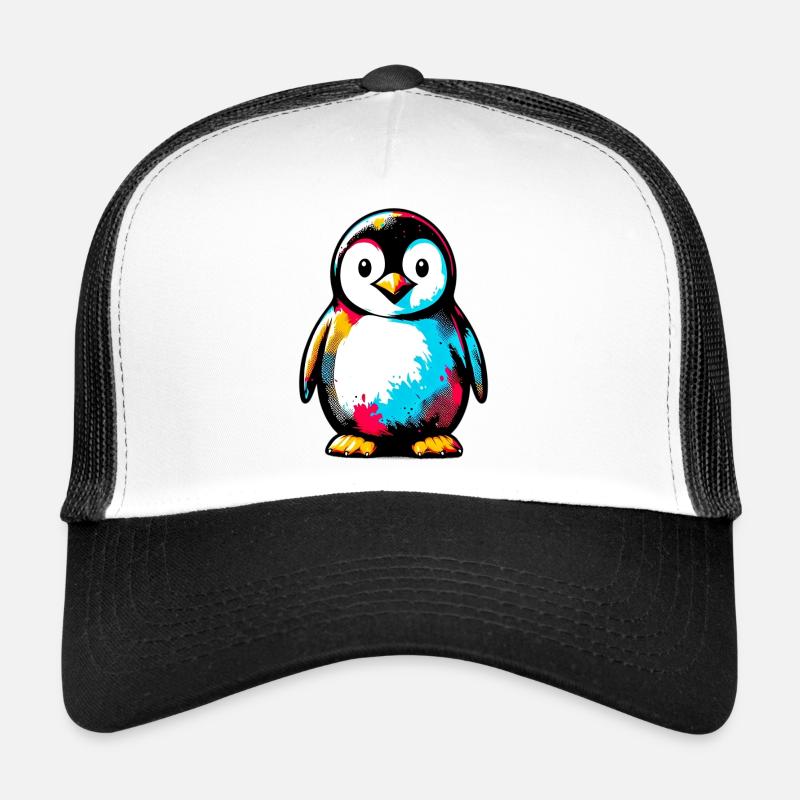 Pinguin - Trucker Cap - Weiß/Schwarz