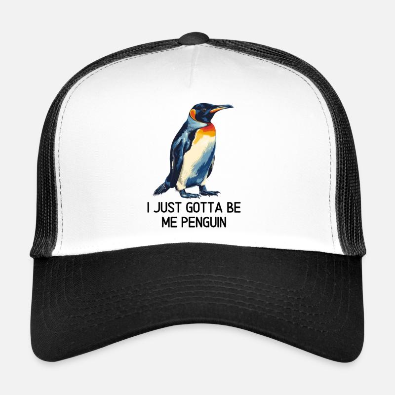 I just gotta be me penguin - Casquette trucker  - blanc/noir