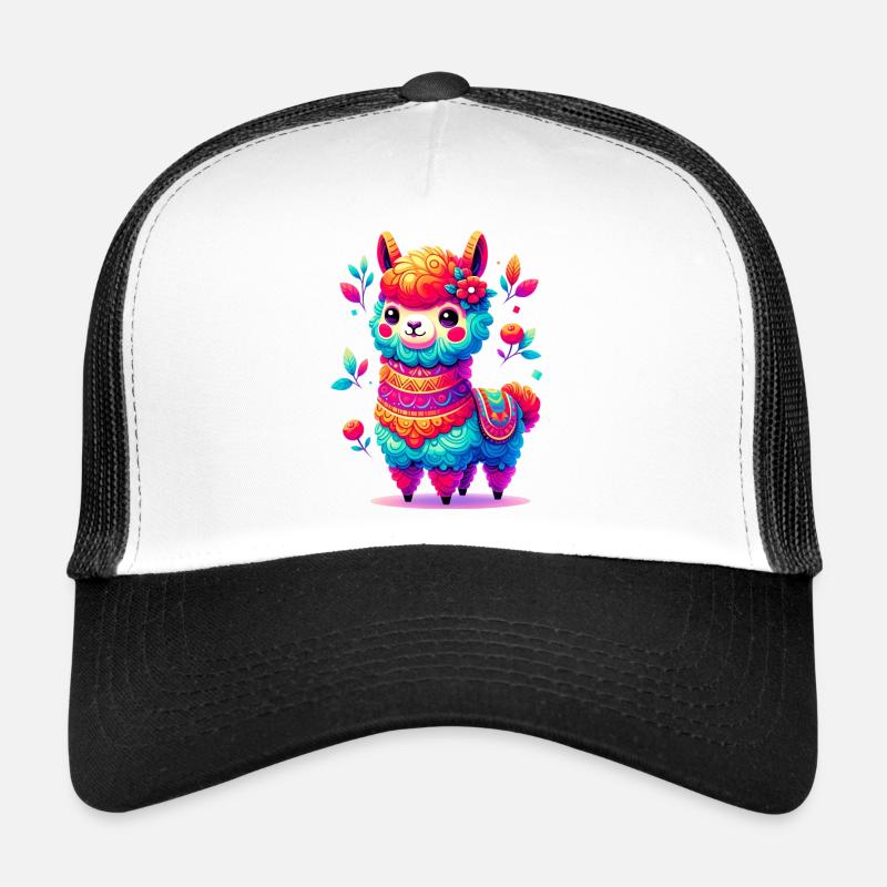 Alpaka - Trucker Cap - Weiß/Schwarz