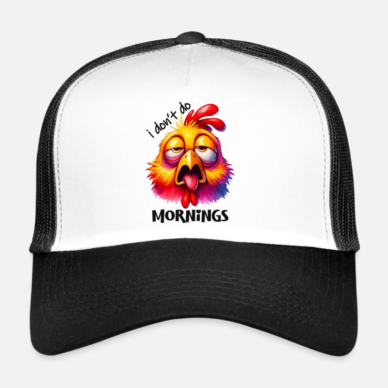 Poulet poule Coloré Ferme Isolé Coq Café Casquette trucker 