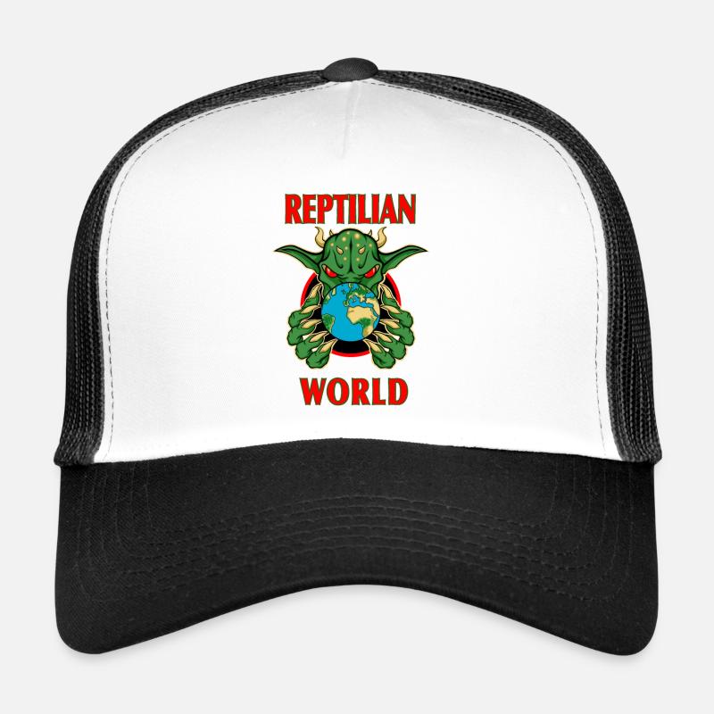 REPTILISCH - Trucker Cap - Weiß/Schwarz