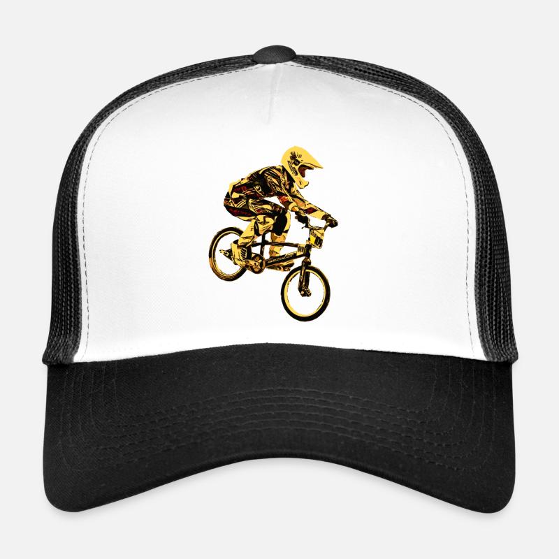 BMX - Trucker Cap - Weiß/Schwarz