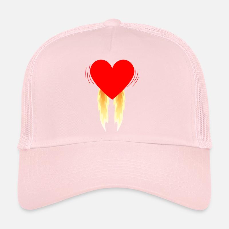 Red Heart Takeoff Trucker Cap