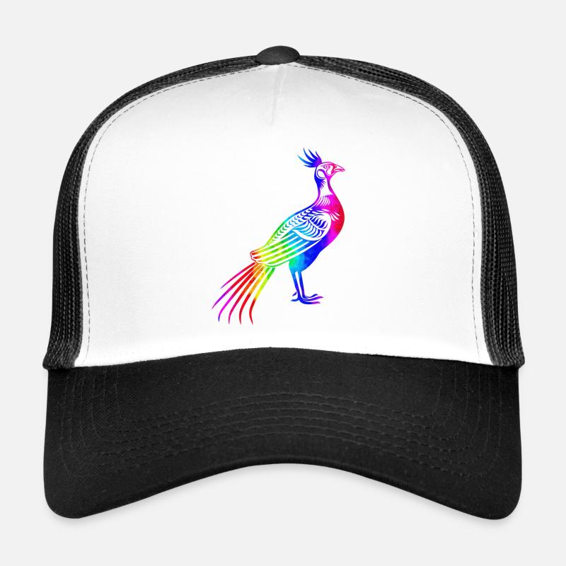 Pheasant Bird bird feather wings sky fly nature art Trucker Cap