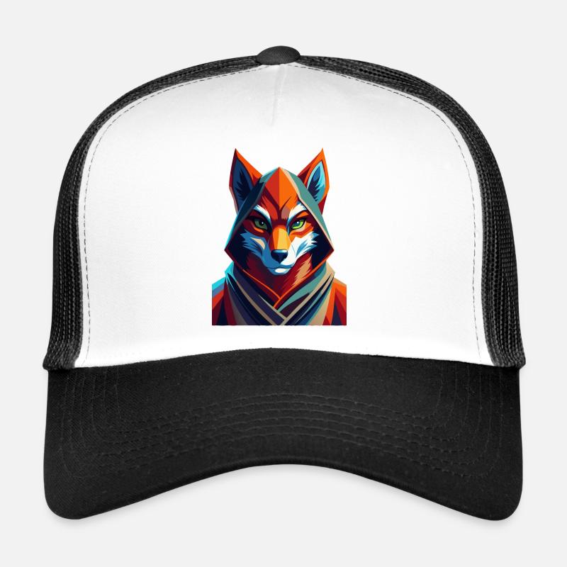 Fox Dressed - Trucker Cap - white/black