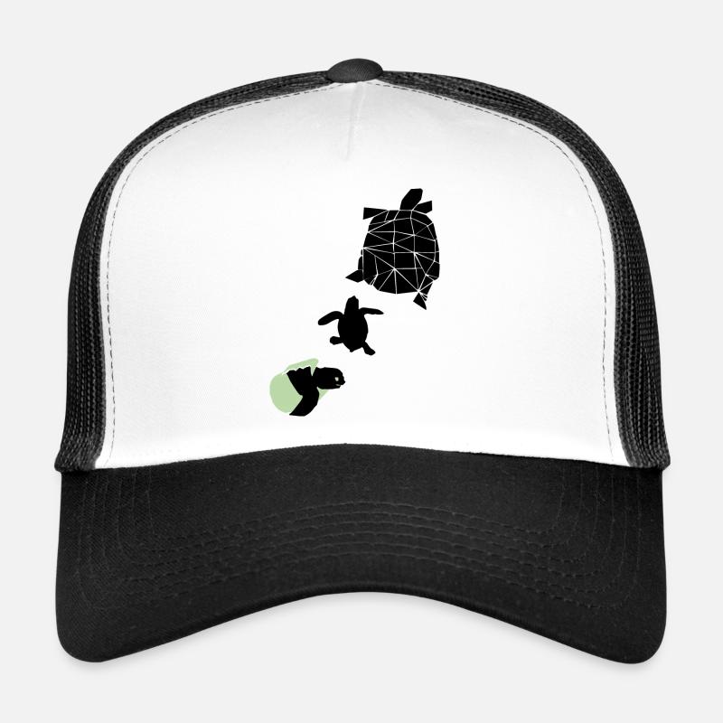 Schildkröte - Trucker Cap - Weiß/Schwarz