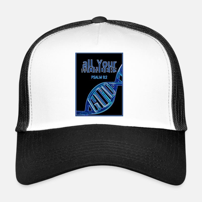 all YOUR wonders DNA - Trucker Cap - Weiß/Schwarz