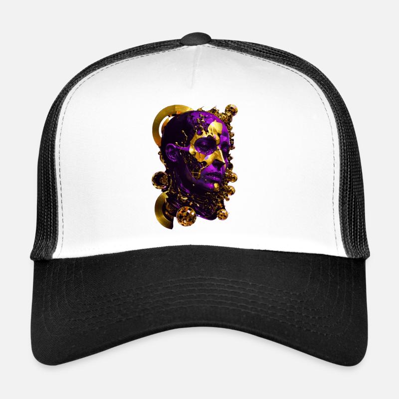 Futuristic Renaissance - Trucker Cap - white/black