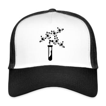 Neurons Chemistry Science Periodic Table Laboratory - Trucker Cap - white/black - Front