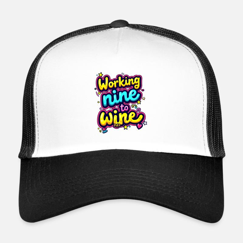 TRAVAILLER NEUF AU VIN Casquette trucker 