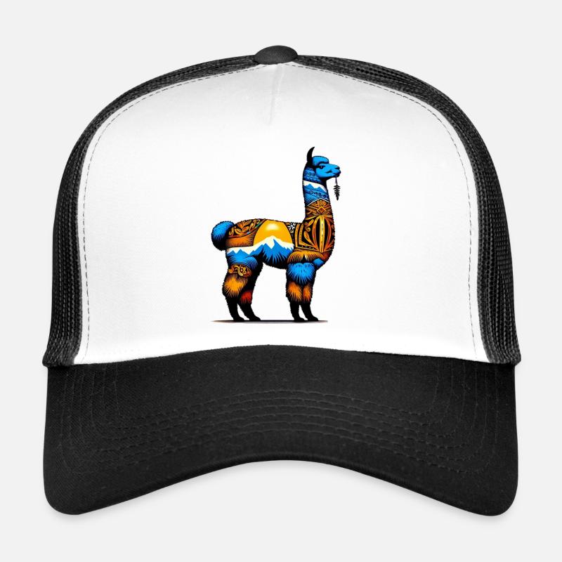Alpaka - Trucker Cap - Weiß/Schwarz