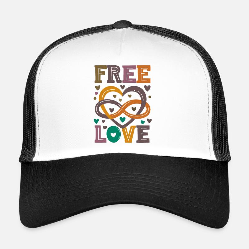 Polyamour - Amour libre Casquette trucker 