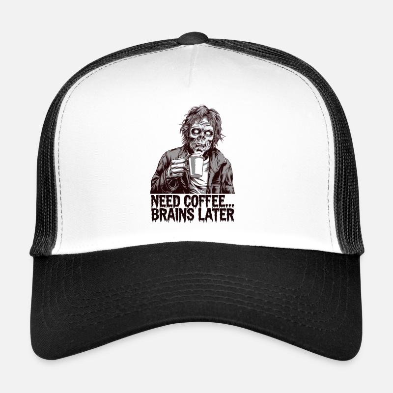 Zombie Coffee Run Trucker Cap