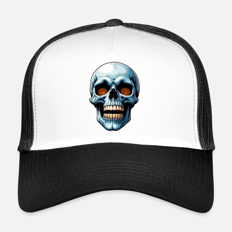 Halloween Skull Trucker Cap