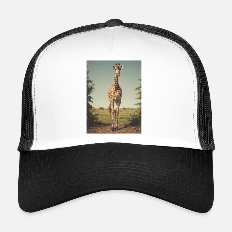 Giraffe with Socks Trucker Cap