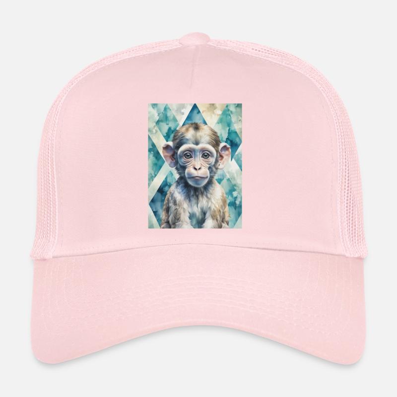 Bébé singe curieux Casquette trucker 
