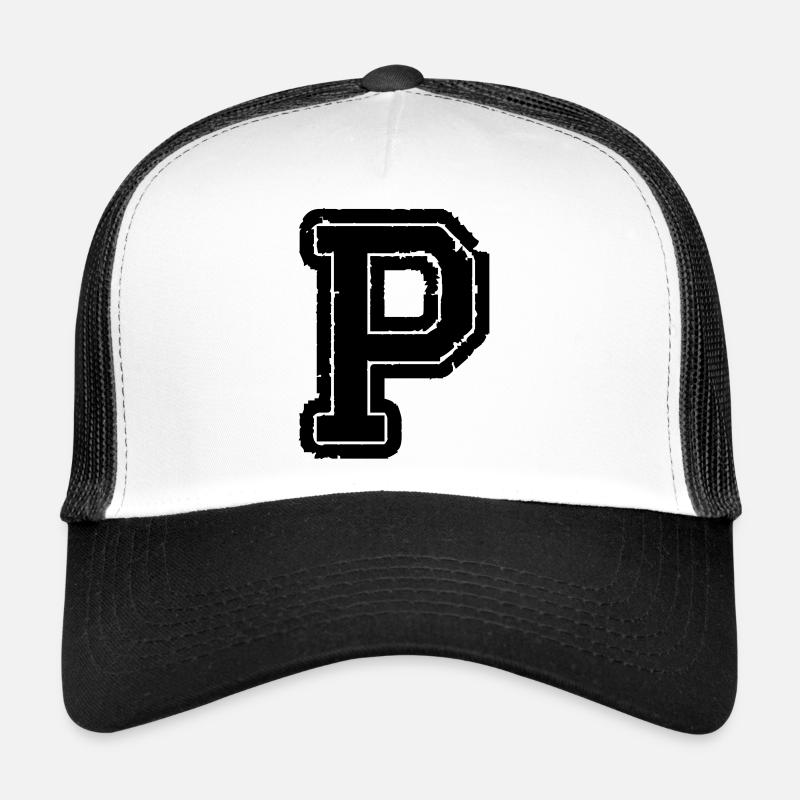 letter P Trucker Cap