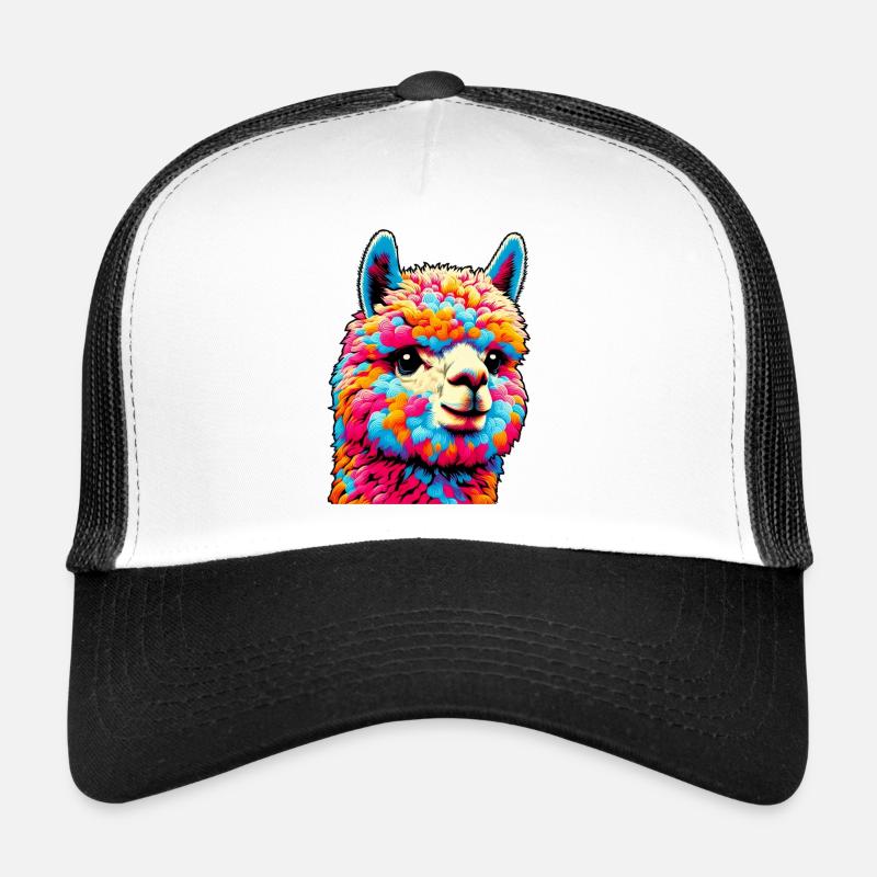 Alpaka - Trucker Cap - Weiß/Schwarz