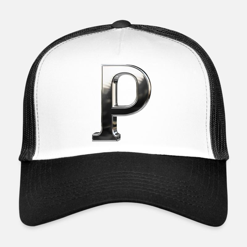 Chrome ,, P " Metallic Trucker Cap