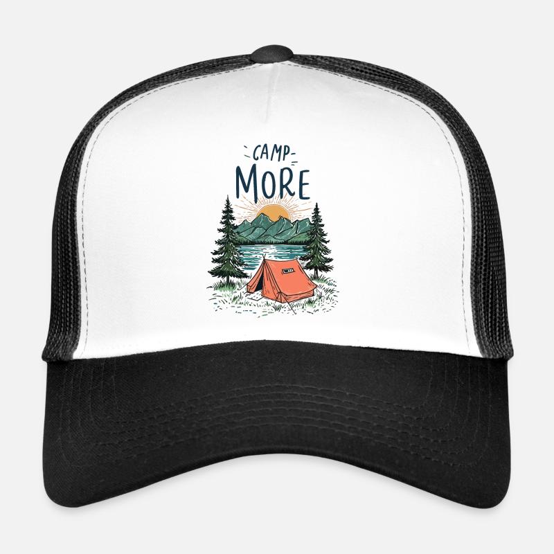 Camp Mehr - Trucker Cap - Weiß/Schwarz