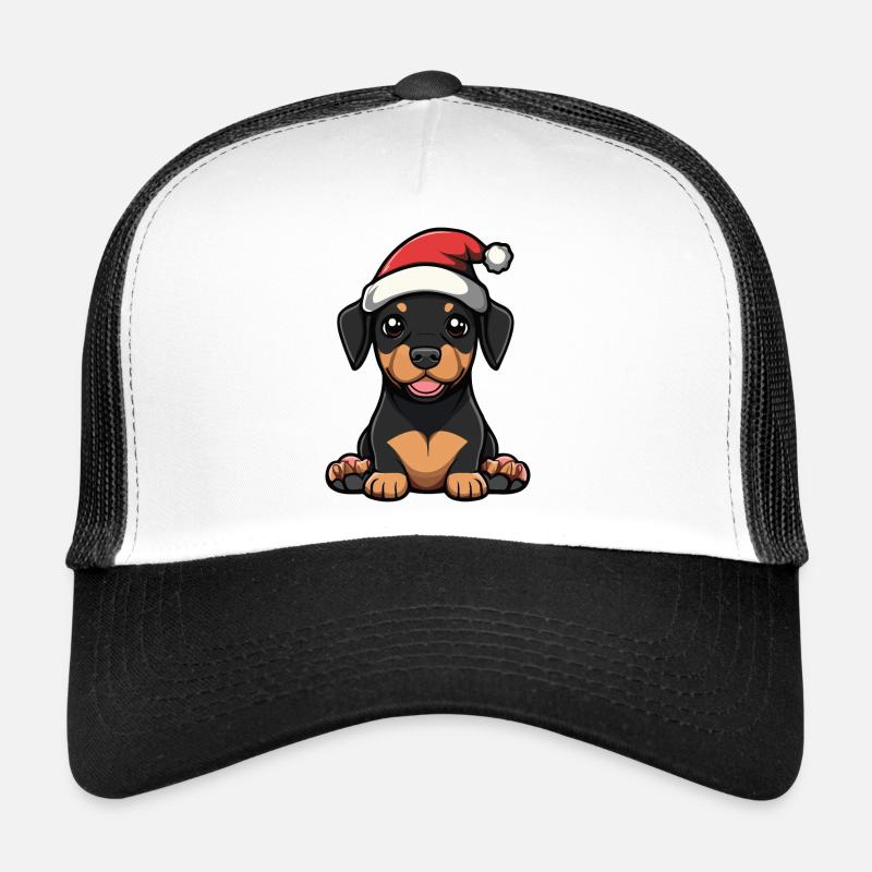 Dobermann Hund Weihnachten Trucker Cap