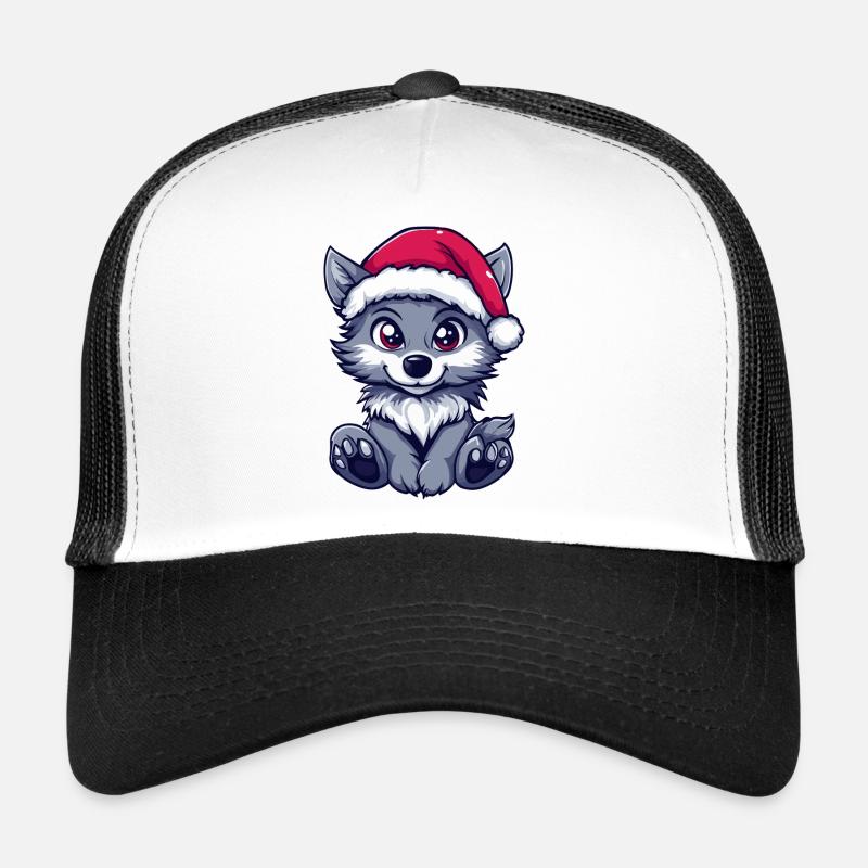 Wolf Christmas Trucker Cap