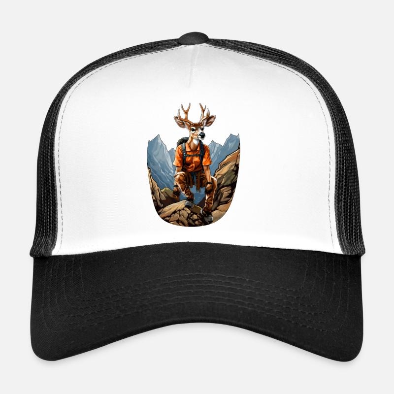 Deer Mountaineer / Hiking Deer Trucker Cap