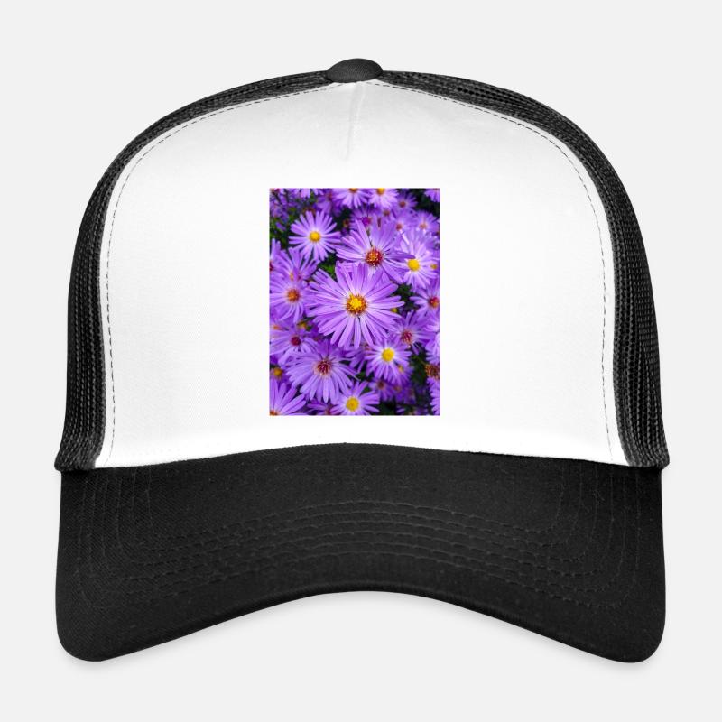 New England aster also hairy Michaelmas-daisy Trucker Cap