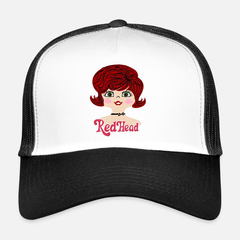 RedHead Rothaarig Vintage - Trucker Cap - Weiß/Schwarz