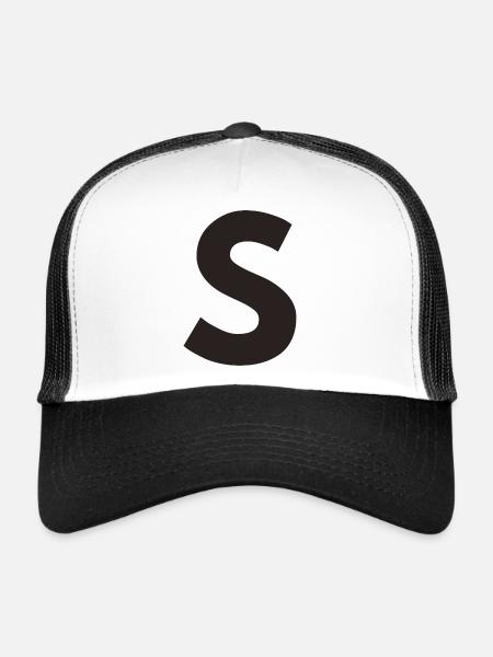 S - Trucker Cap - white/black - Front