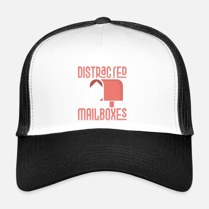 Facilement distrait par les boîtes aux lettres Courrier Employé des postes Casquette trucker 
