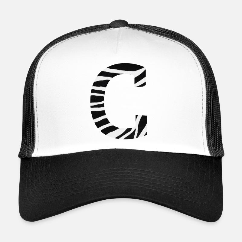 Letter c zebra Trucker Cap