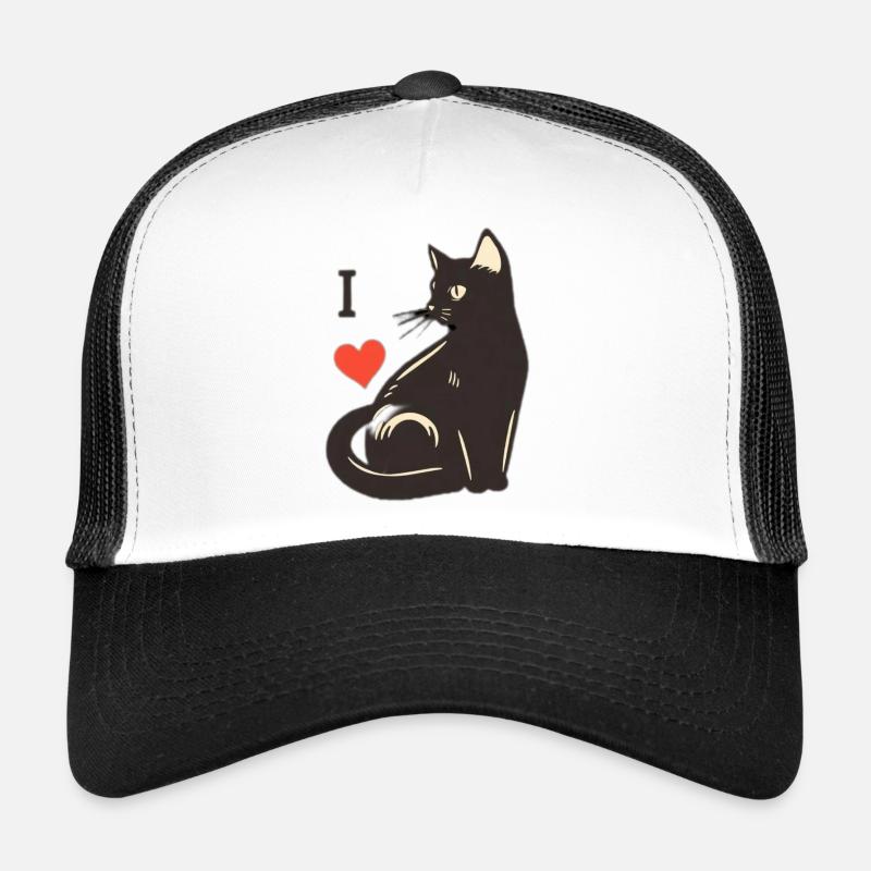 J’aime les chats Pic Logo Casquette trucker 