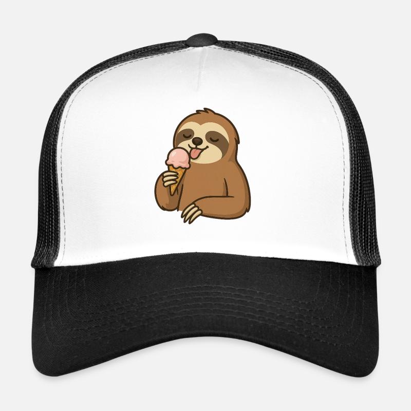 Sloth with cream Trucker Cap