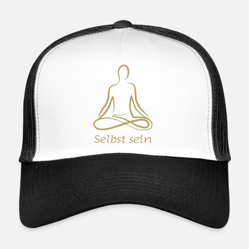 selbst sein - Trucker Cap - Weiß/Schwarz