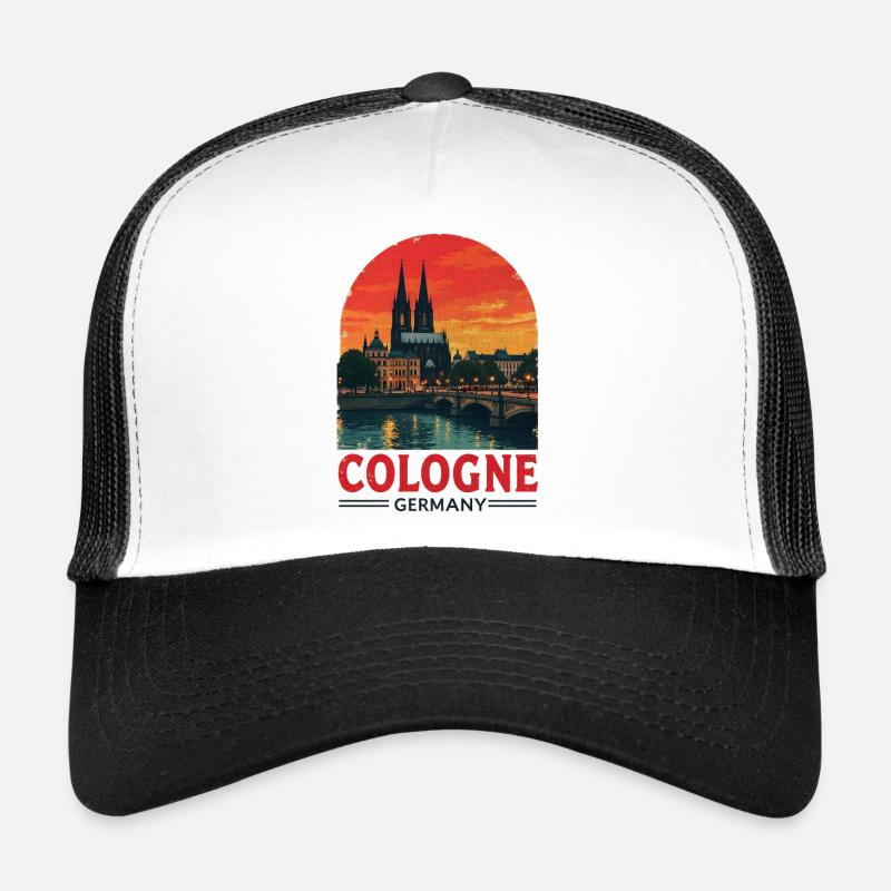 Cologne Germany – Cityscape Design Trucker Cap