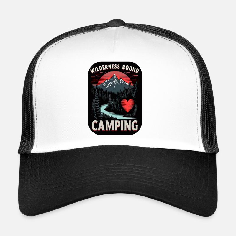 Wilderness Bound Camping Heart Trucker Cap