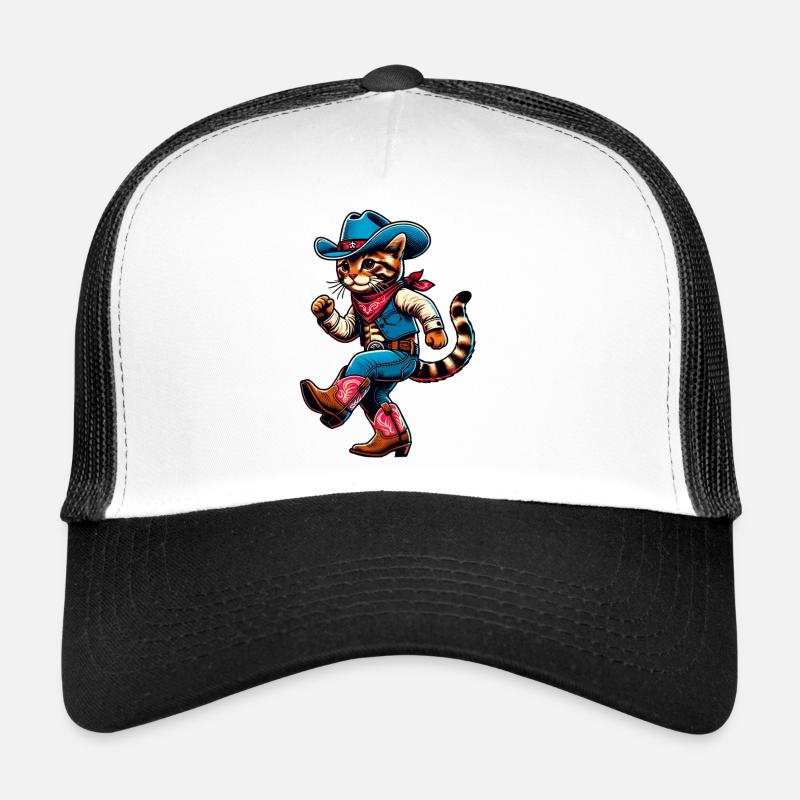 Line Dance Western Cowboy Katze Trucker Cap