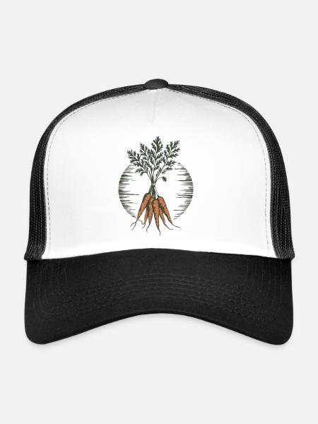 Vintage Carrots - Trucker Cap - white/black