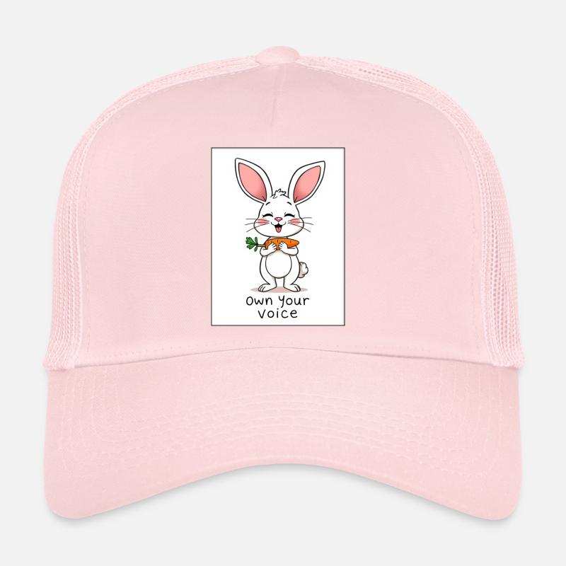 Appropriez-vous votre voix : Conception de lapin aimant les carottes Casquette trucker 