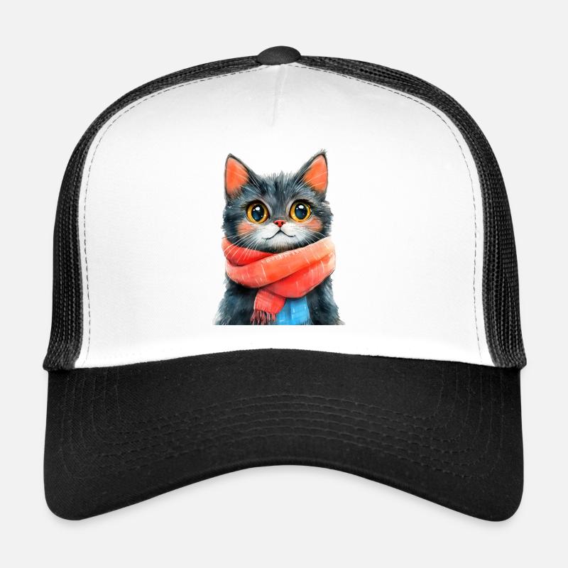 Chat d’hiver Casquette trucker 