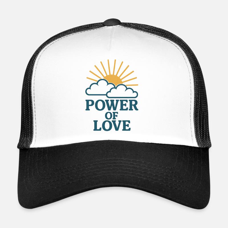 Kraft der Liebe: Sonne über Wolken Trucker Cap