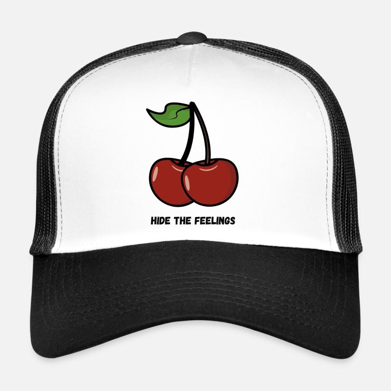 Dessin animé de cerise - Conception de fruits sucrés Casquette trucker 
