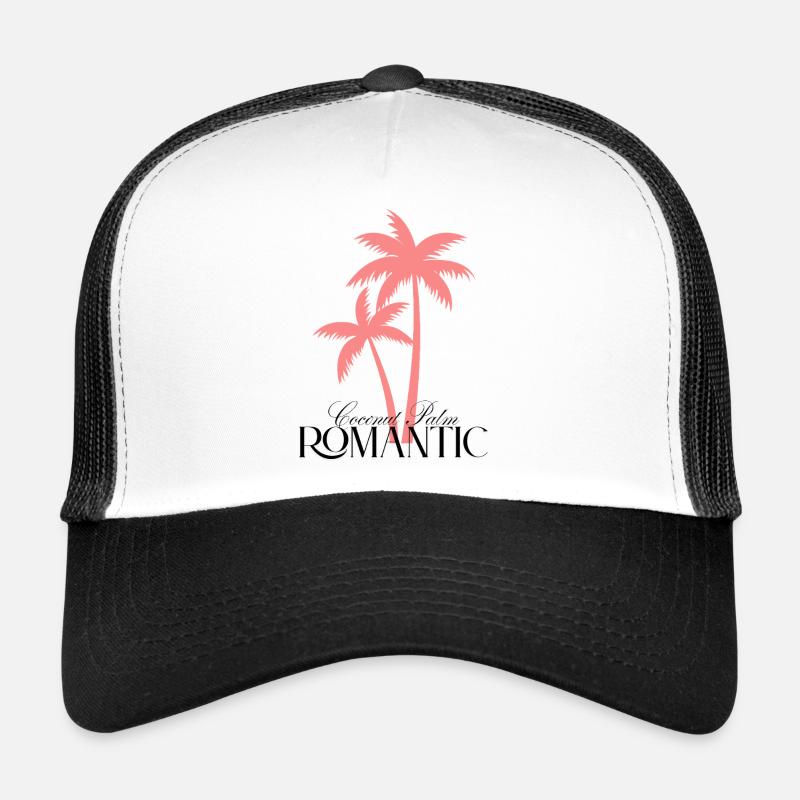 Cocotier Romantique – Palmier Rose Casquette trucker 