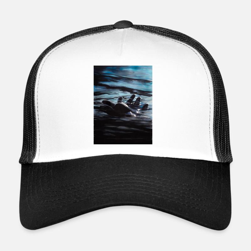 Give me your hand! - Trucker Cap - Weiß/Schwarz