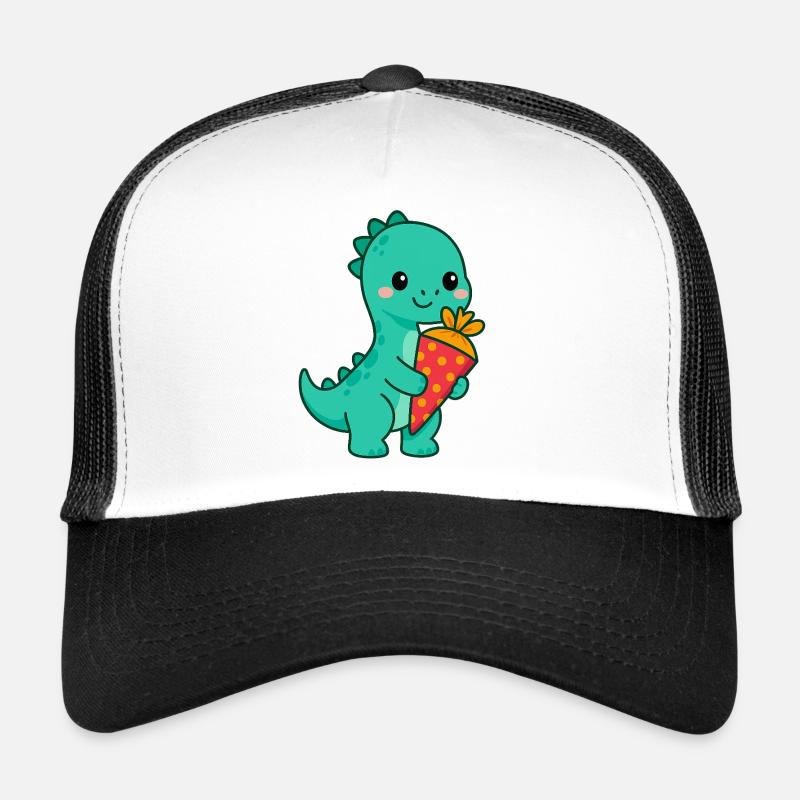 Langhals Dino mit Schultüte | Einschulung 2026 Trucker Cap