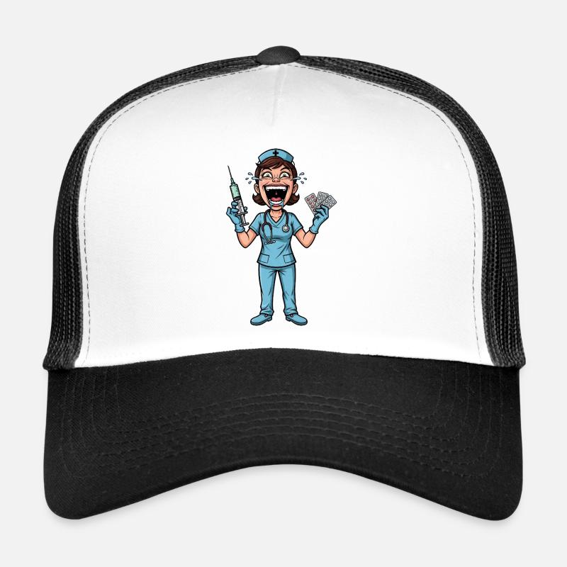 Crazy Sister : Humour de soins drôles Casquette trucker 